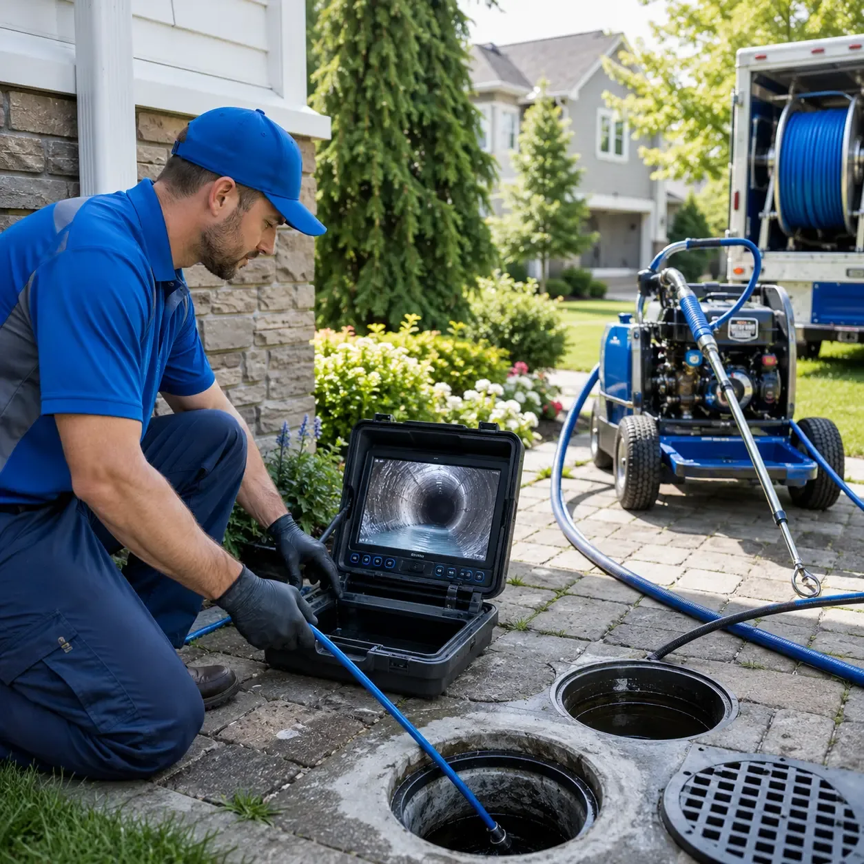 Outdoor drain cleaning professionals serving Francitas, TX
